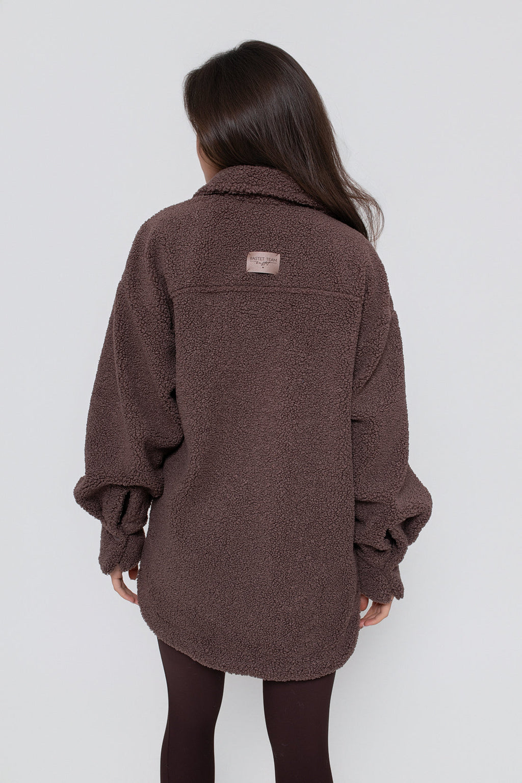 Chemise chaude pour femme en agneau, boutonnée