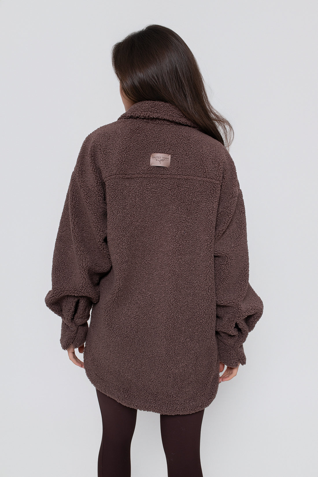 Chemise chaude pour femme en agneau, boutonnée