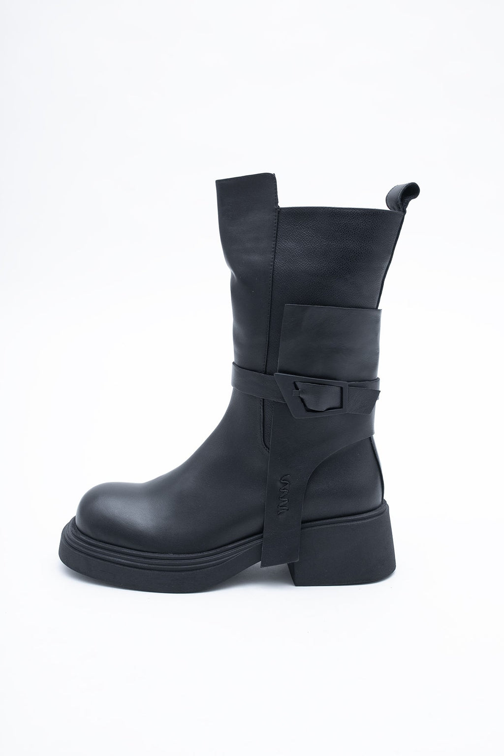 Bottes en cuir pleine fleur avec boucle