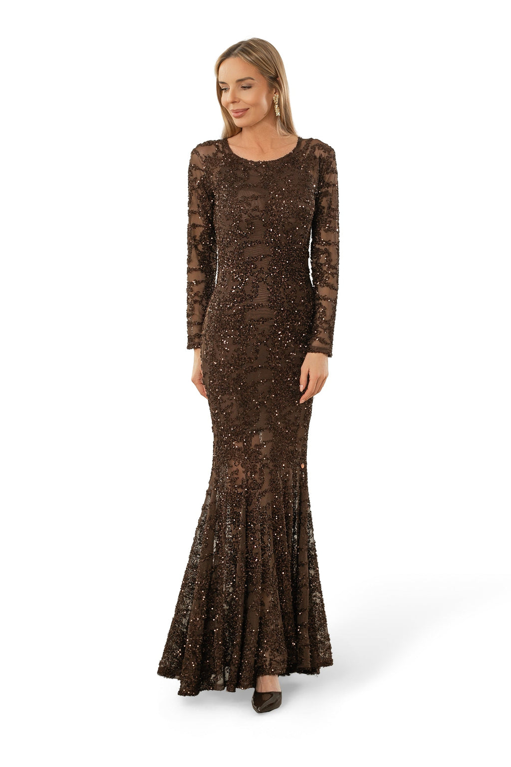 Robe longue à paillettes - Bastet par Agnieszka Włodarczyk