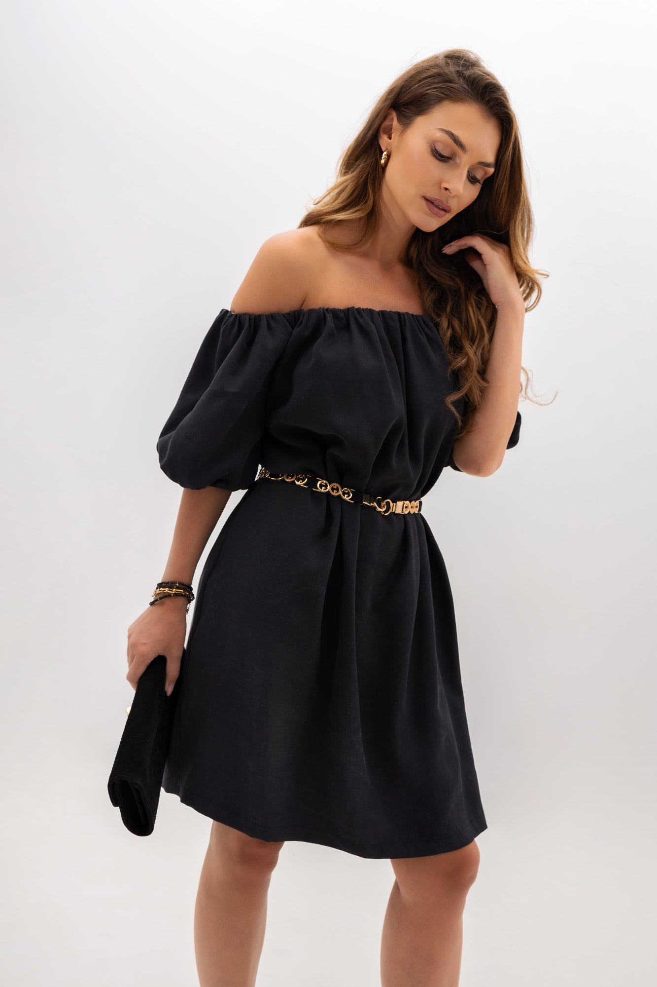 Robe espagnole à élastique et poches