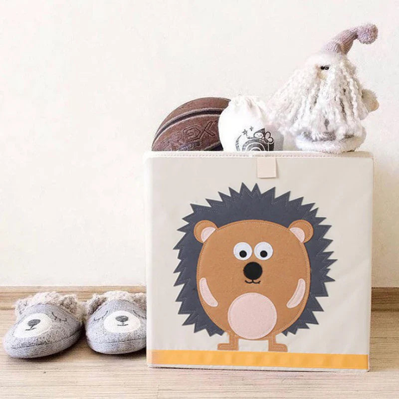 Squared Foldable Storage Box with Animals Multivariant-2