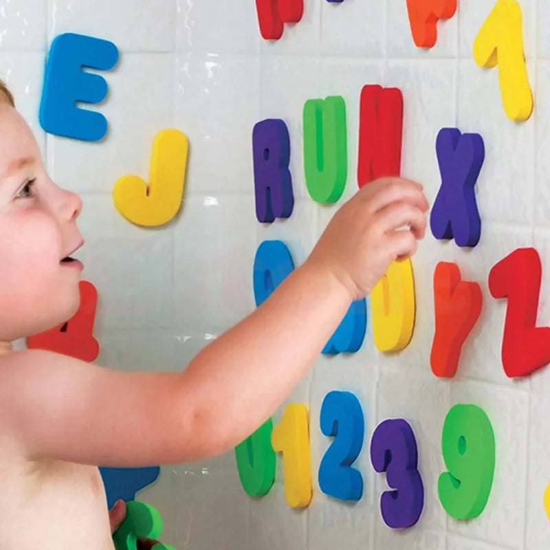 36-Pieces Set Letters and Numbers Bath Toy-2