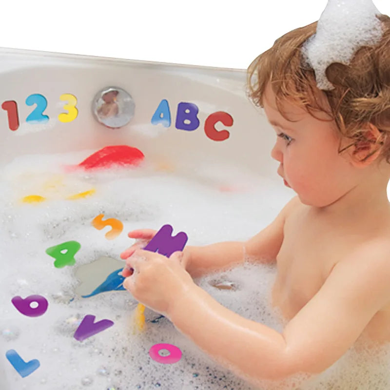 36-Pieces Set Letters and Numbers Bath Toy-1