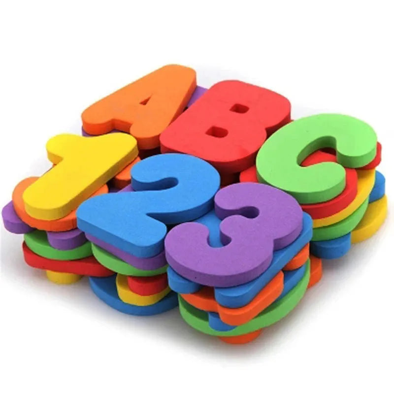 36-Pieces Set Letters and Numbers Bath Toy-0