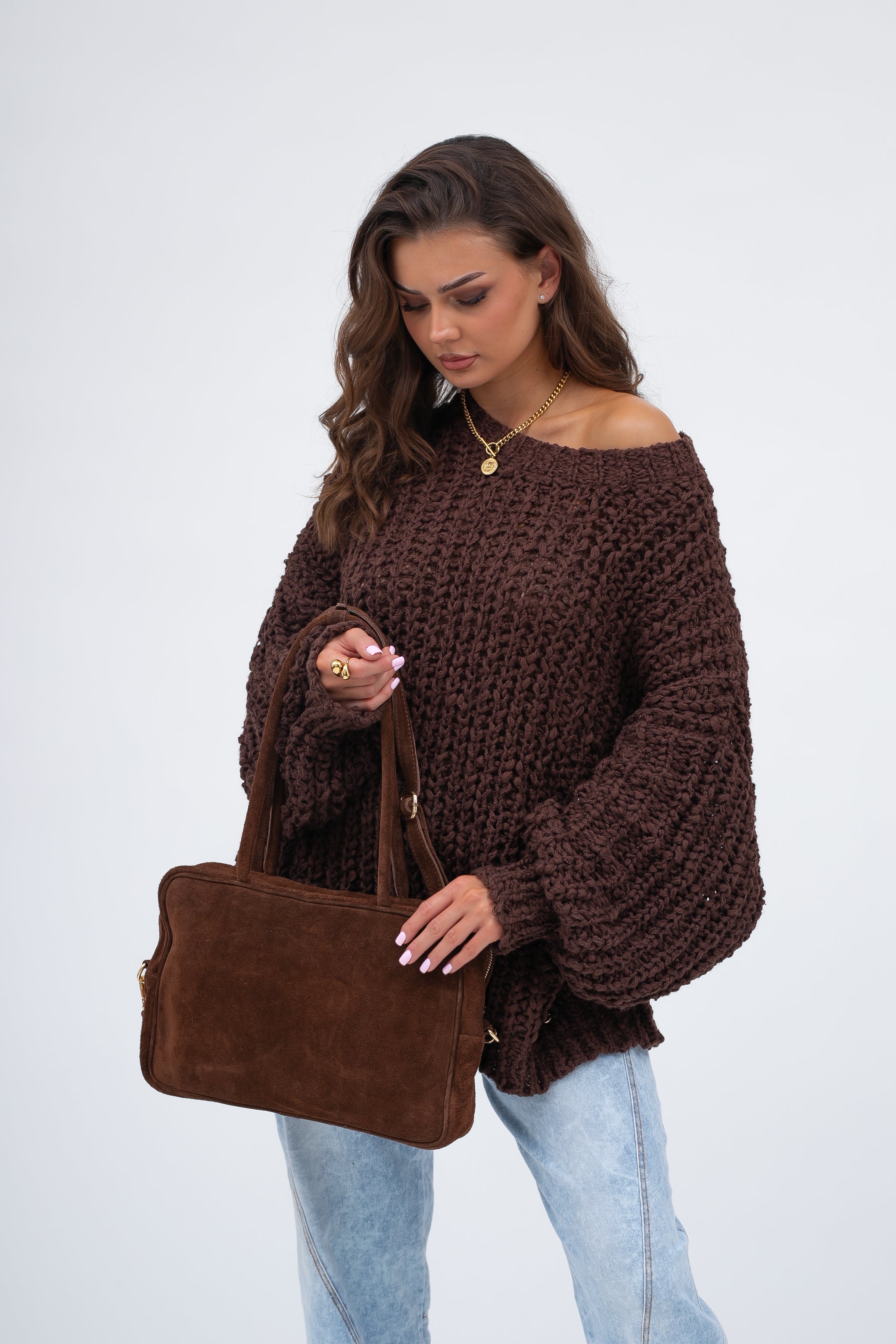Sac classique en daim