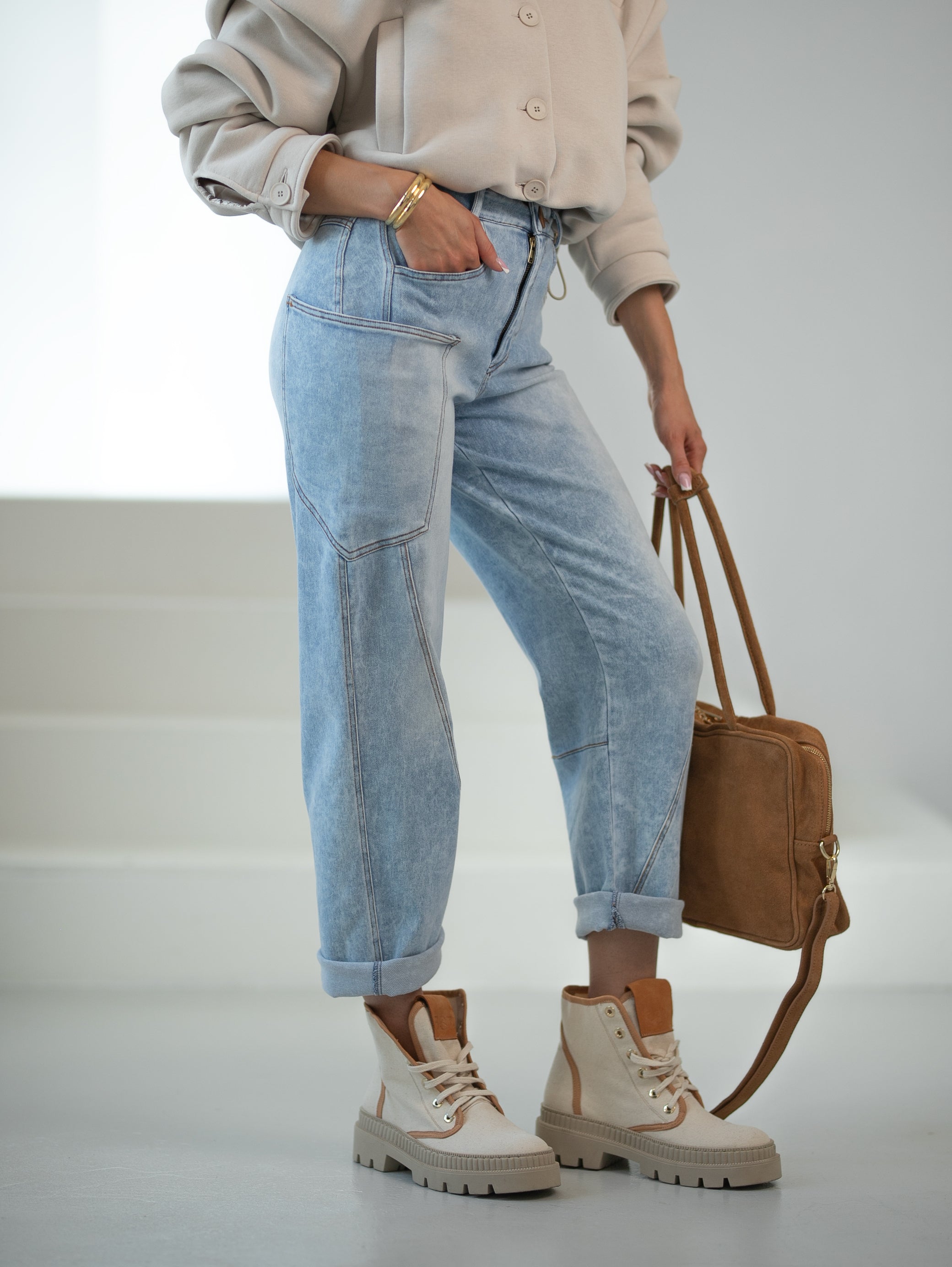 Sac classique en daim