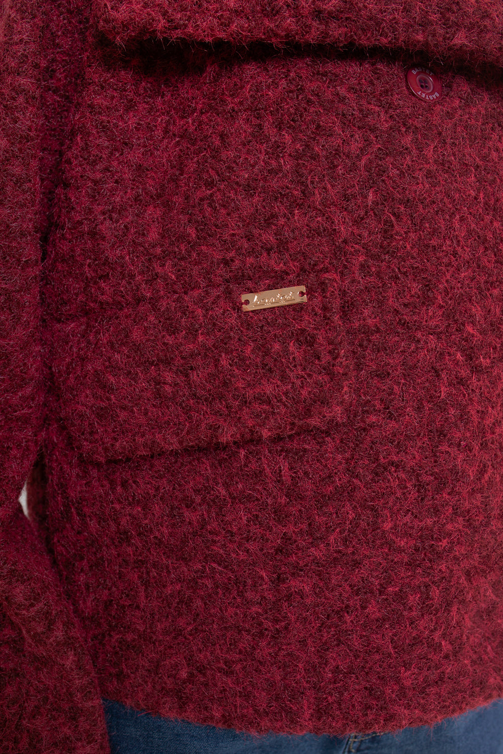 Veste pour femme à col montant et rabats - élégante, style kimono
