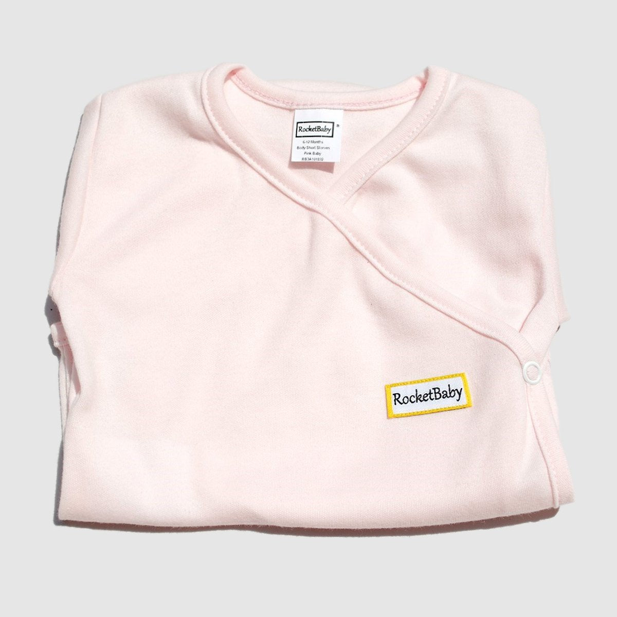 Bodysuit Kimono Short Sleeve Baby Pink-4