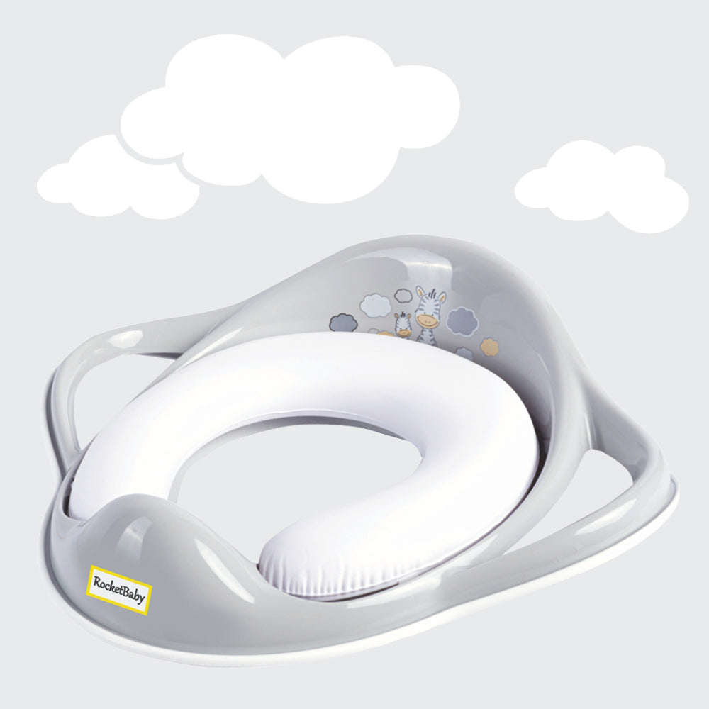 Potty Training Seat with Handles Grey London-1