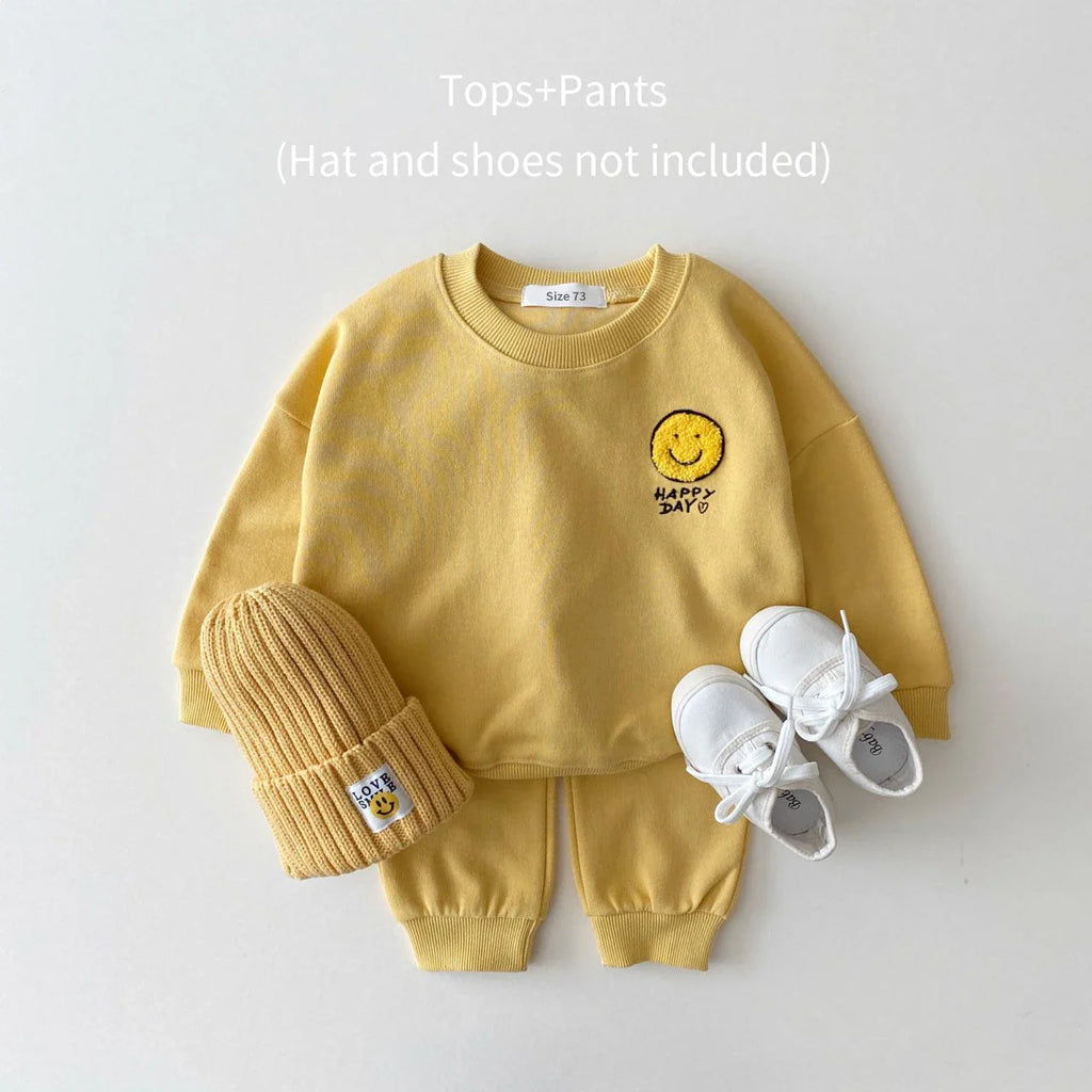 Cotton tracksuit set 2 pcs sweatshirt and trousers for children Multivariant-5