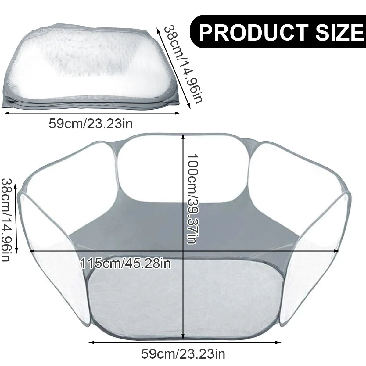 Foldable Net Ball Pit for Children-2