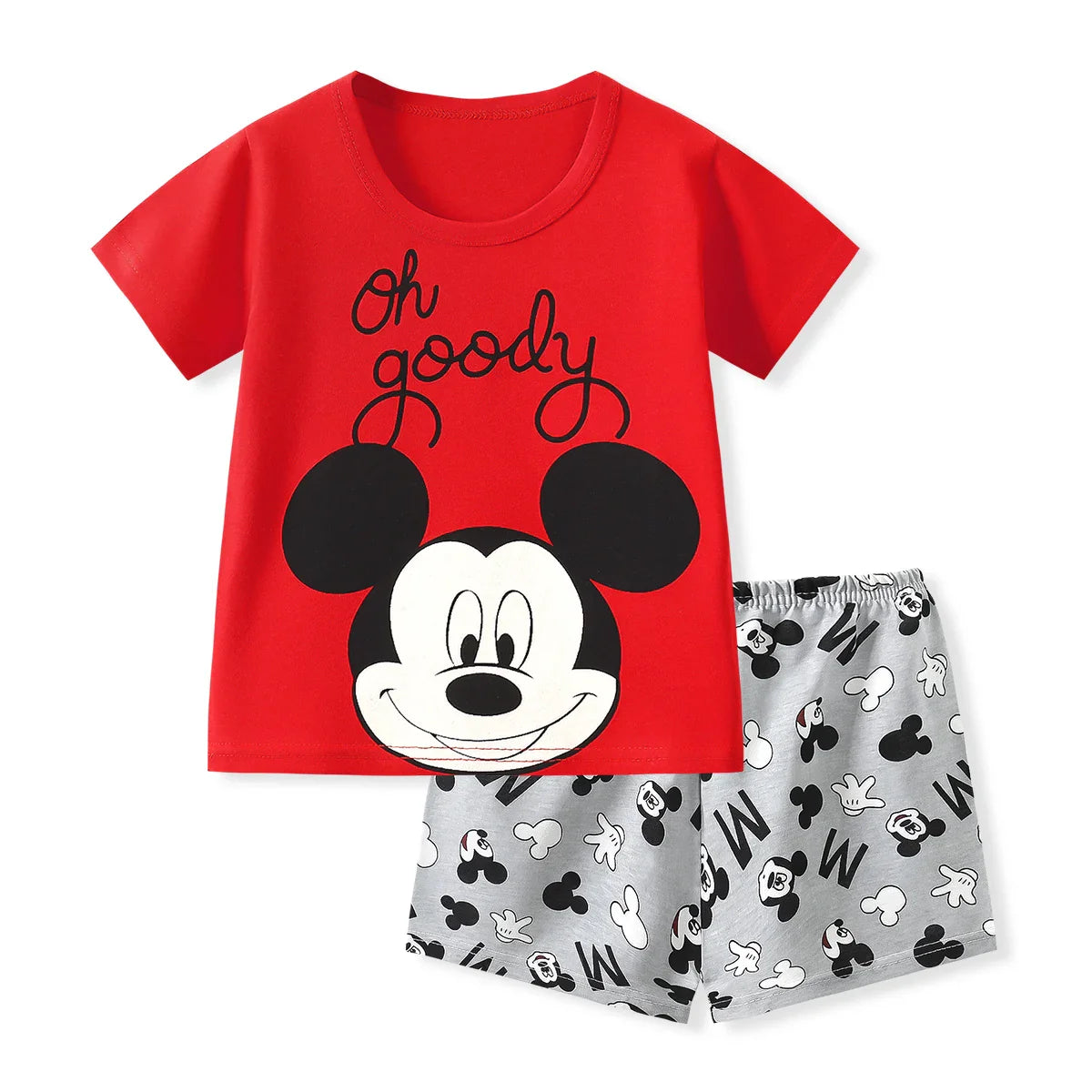 2-piece coordinated T-shirt and shorts set for children multivariant-1
