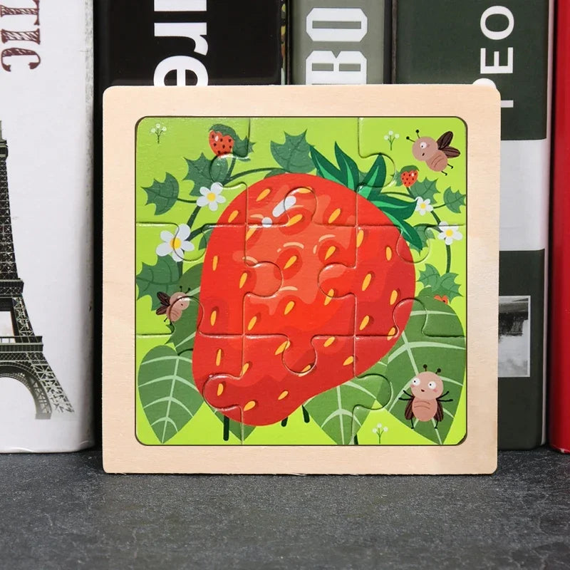 9pcs wooden toy jigsaw multivariant-29