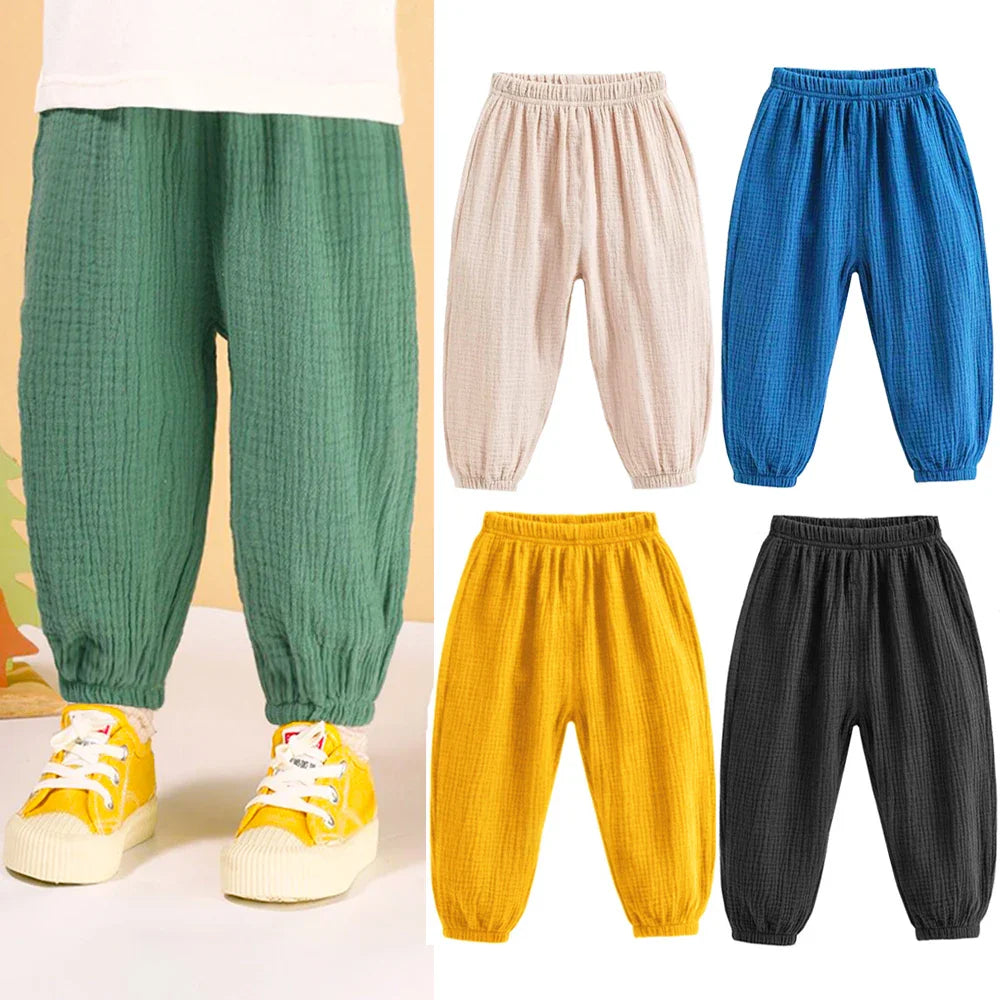 Summer long trousers for children multivariant-1