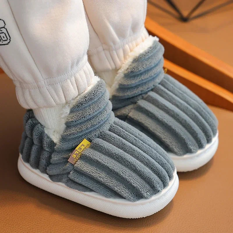 Multicolored Warm and Breathable Non-slip Slippers for Children-4