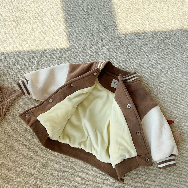 Varsity Jacket with Bear for Children-1