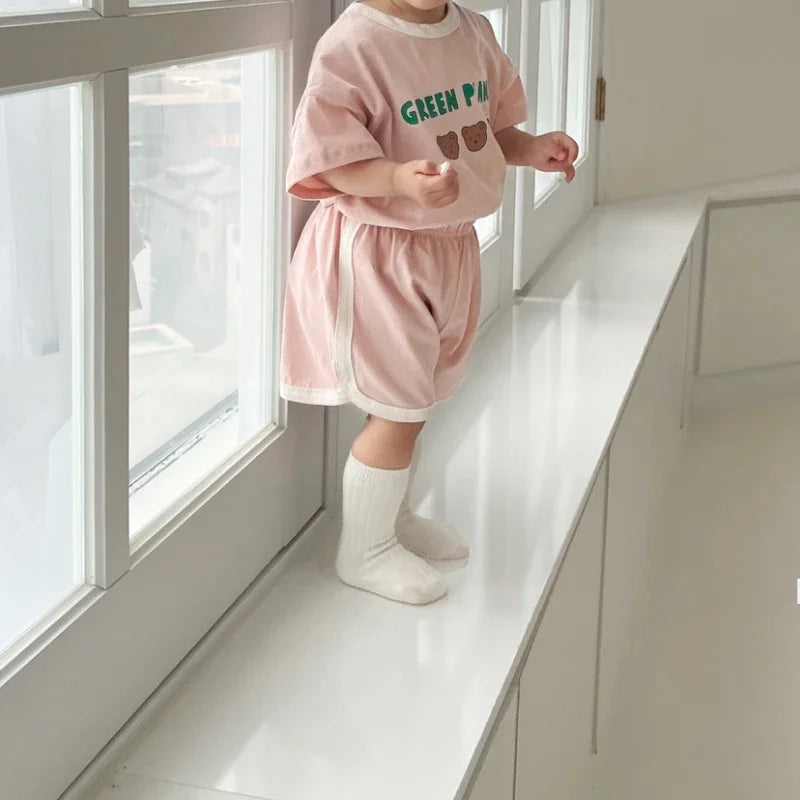 2pcs set T-shirts and Pants for Children Green Planet multivariant-2