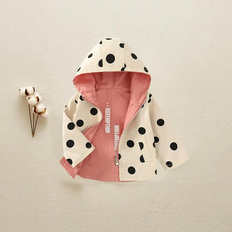 Double Sided Trench Coat with Hoodie for Children Multivariant-3