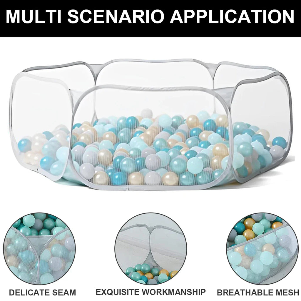 Foldable Net Ball Pit for Children-3