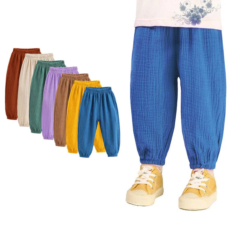 Summer long trousers for children multivariant-0