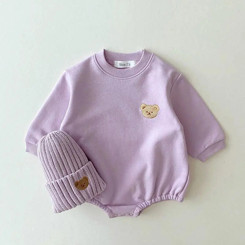 Sweatshirt with Romper Closure with Bear Multivariant-0
