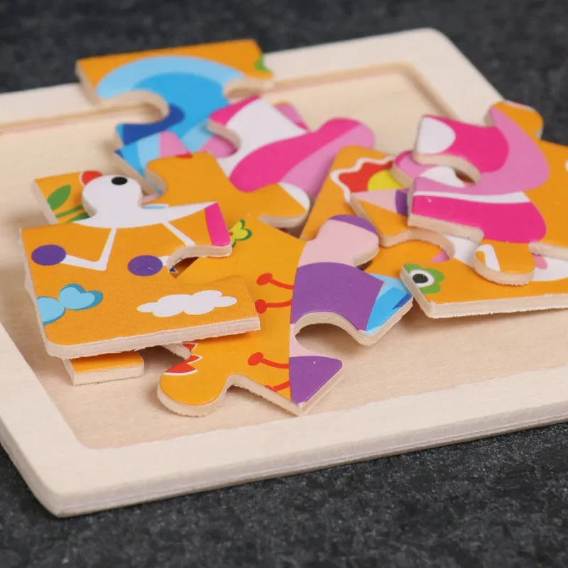 9pcs wooden toy jigsaw multivariant-1
