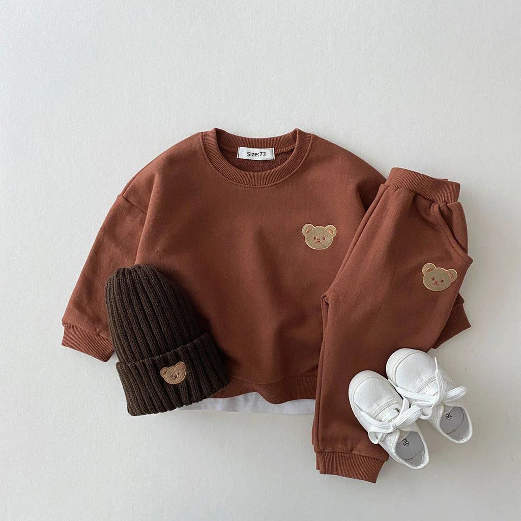 Pants and Sweatshirt Set with Bear Multivariant-1