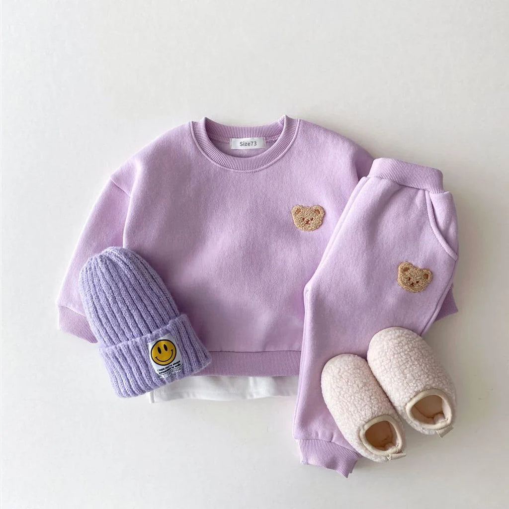 Pants and Sweatshirt Set with Bear Multivariant-1