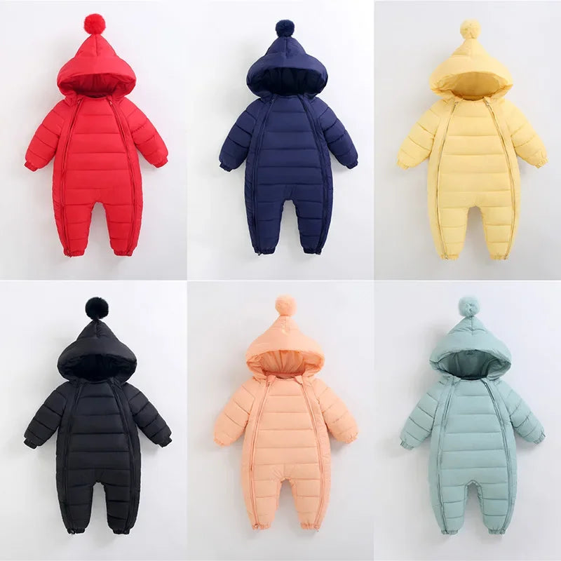 Full-body waterproof thermal suit with hood and double multicolor zip-0