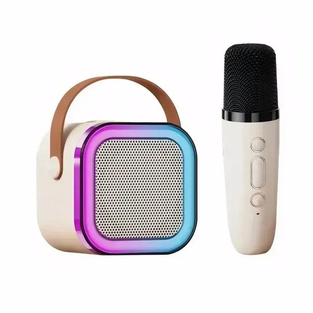 Mini Karaoke for Children and Adults Bluetooth 1 or 2 Microphones-5
