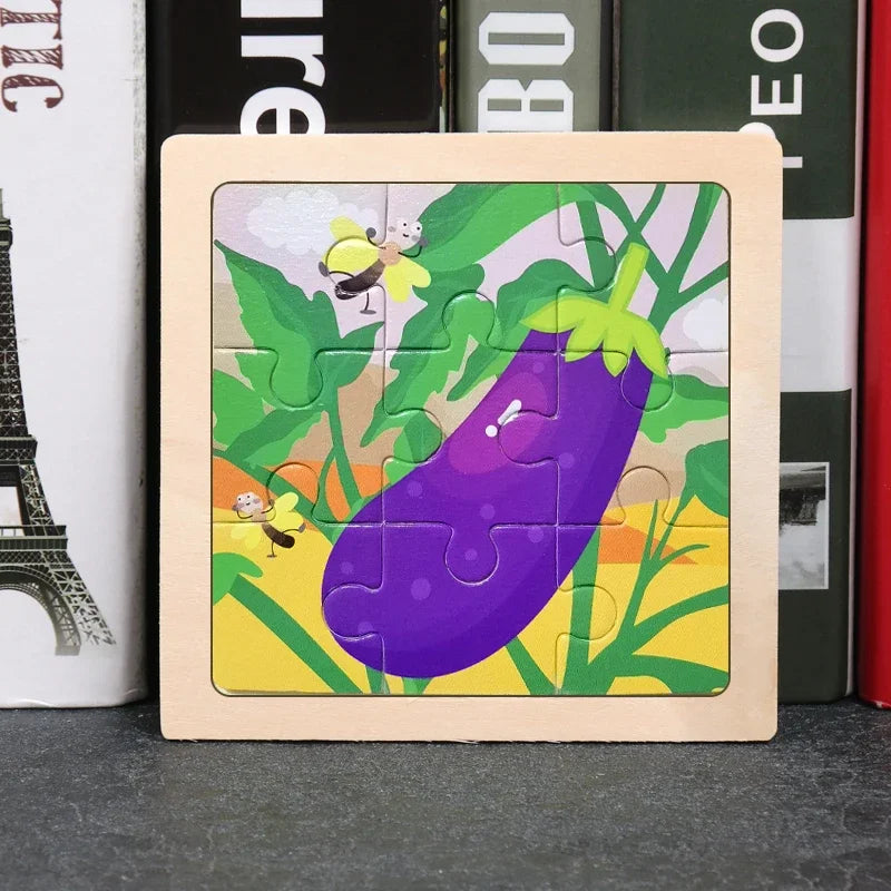 9pcs wooden toy jigsaw multivariant-32