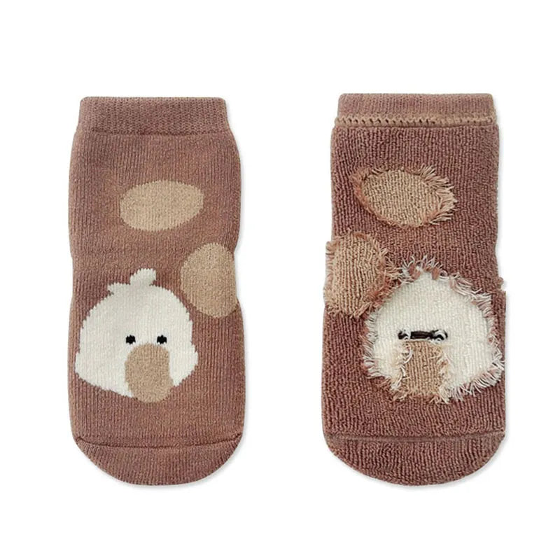 Set of 5 Non-Slip Socks for Children-1
