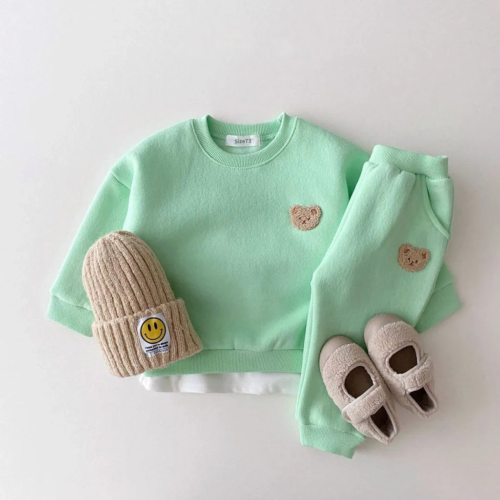 Pants and Sweatshirt Set with Bear Multivariant-3