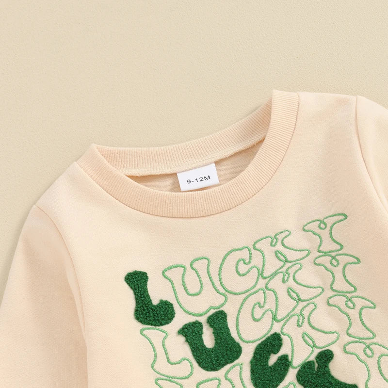 Pants and Sweatshirt Set for children "Lucky" square-4