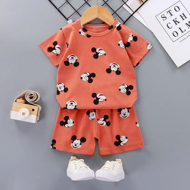 2pcs set Shirt and Pants for Children multivariant-0