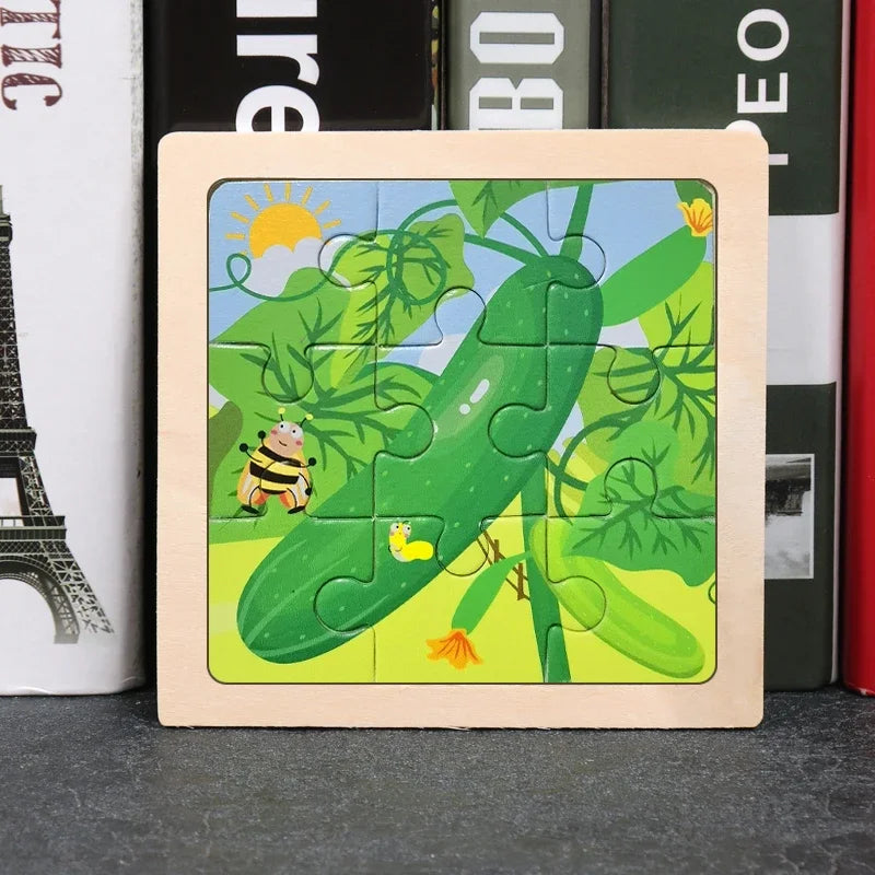 9pcs wooden toy jigsaw multivariant-26