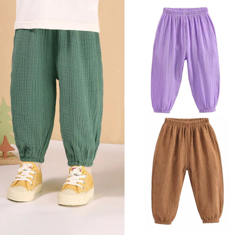 Summer long trousers for children multivariant-2