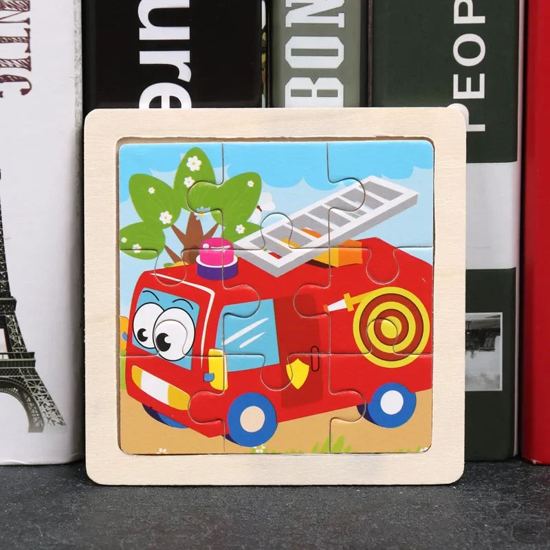 9pcs wooden toy jigsaw multivariant-21
