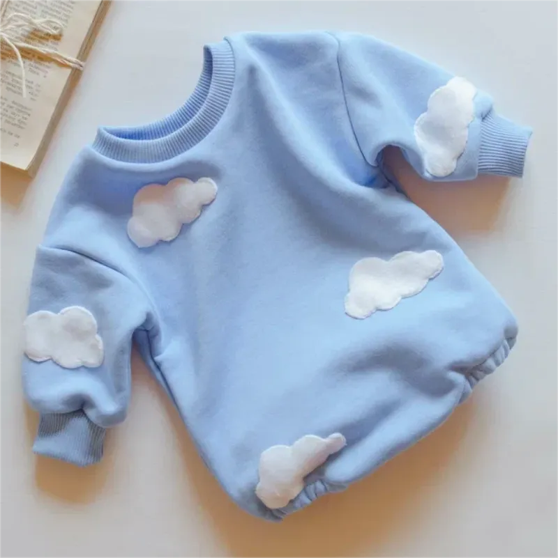 Sweatshirt with Romper Closure and Applications Multivariant-2
