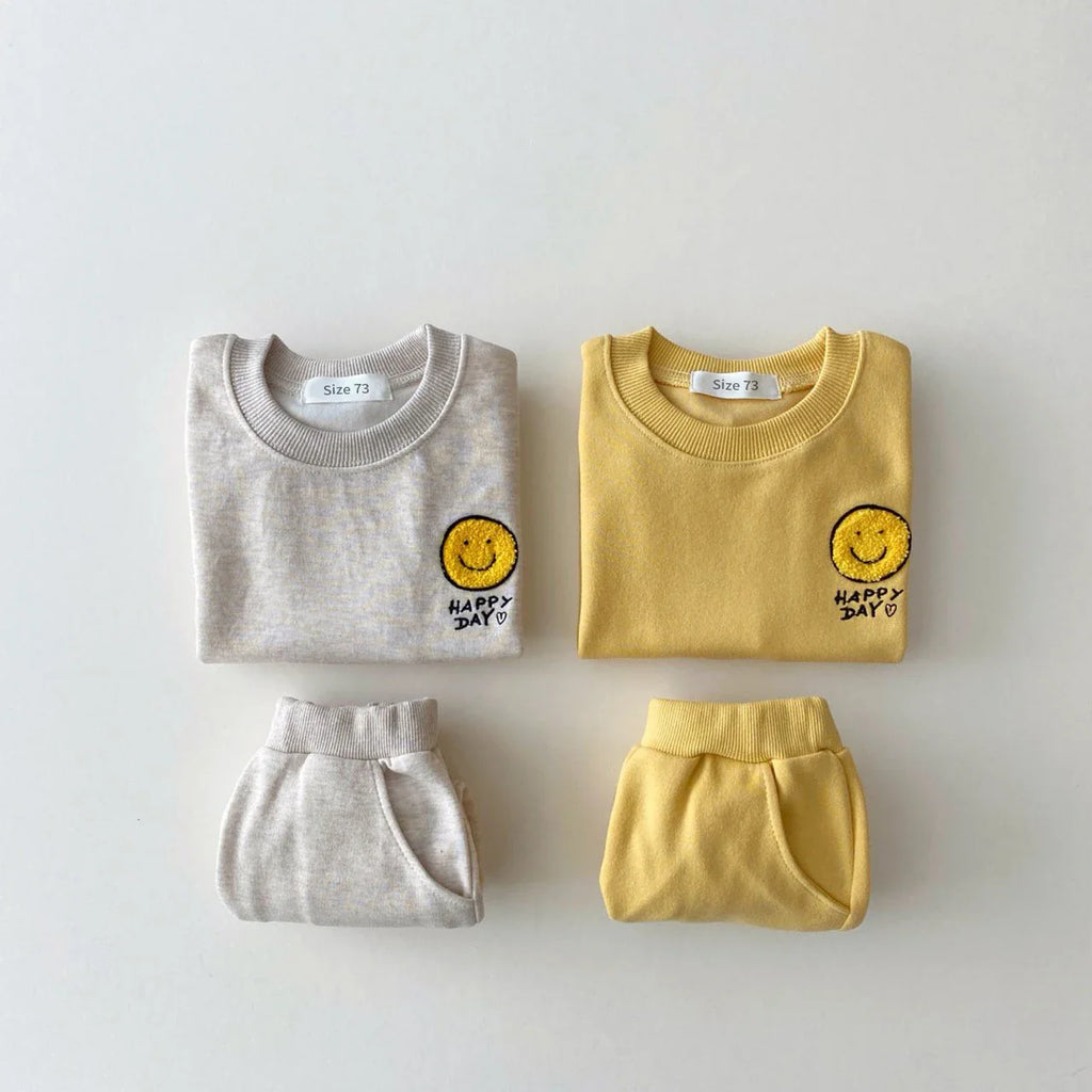 Cotton tracksuit set 2 pcs sweatshirt and trousers for children Multivariant-4