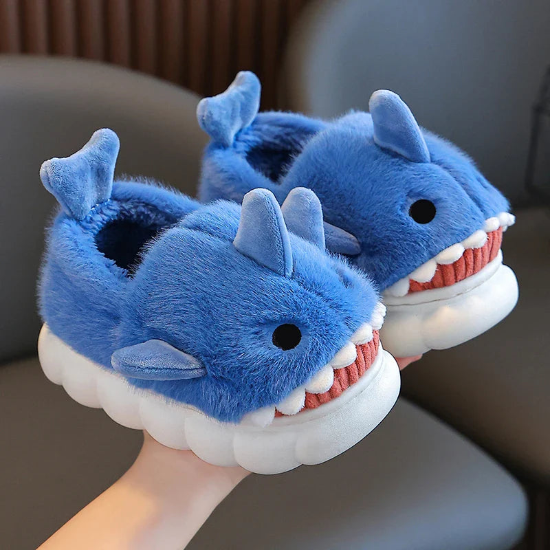 Padded Non-Slip Shark Slippers for Children and Kids multivariant-0