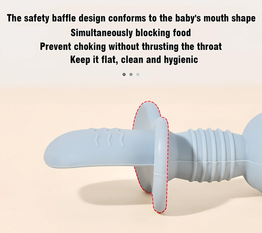 2pcs Food Grade Silicone Cutlery for Children Multivariant-2