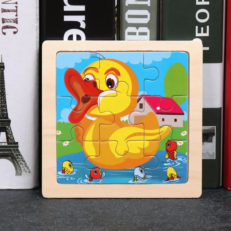 9pcs wooden toy jigsaw multivariant-13
