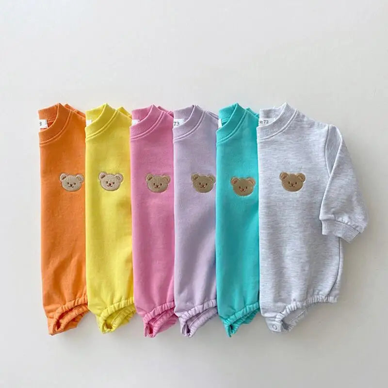 Sweatshirt with Romper Closure with Bear Multivariant-3