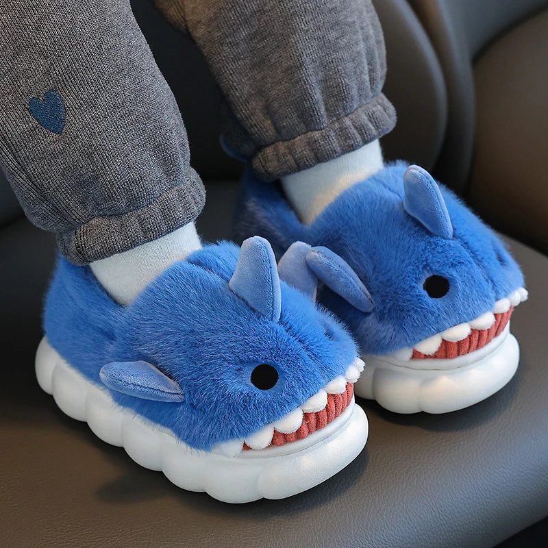 Padded Non-Slip Shark Slippers for Children and Kids multivariant-2