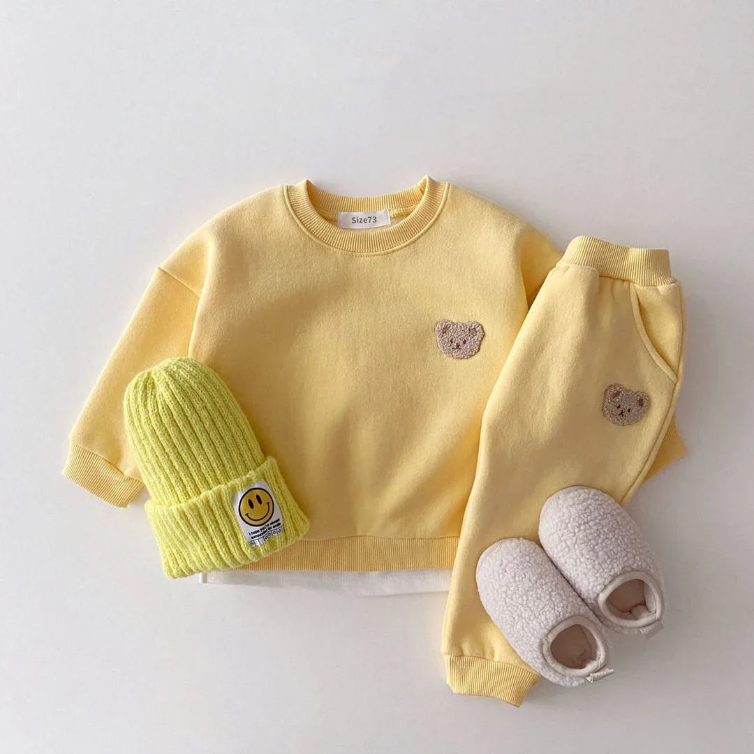 Pants and Sweatshirt Set with Bear Multivariant-4