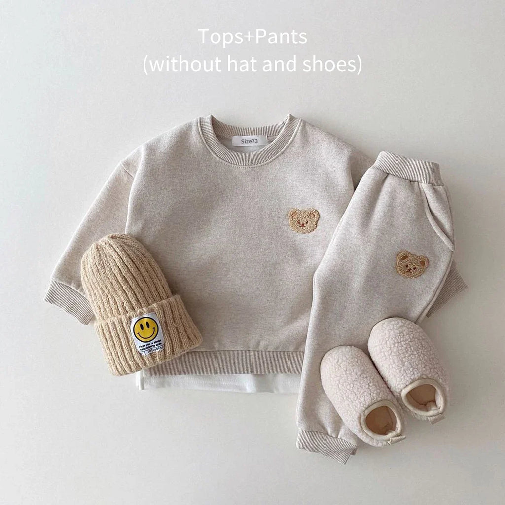Pants and Sweatshirt Set with Bear Multivariant-5