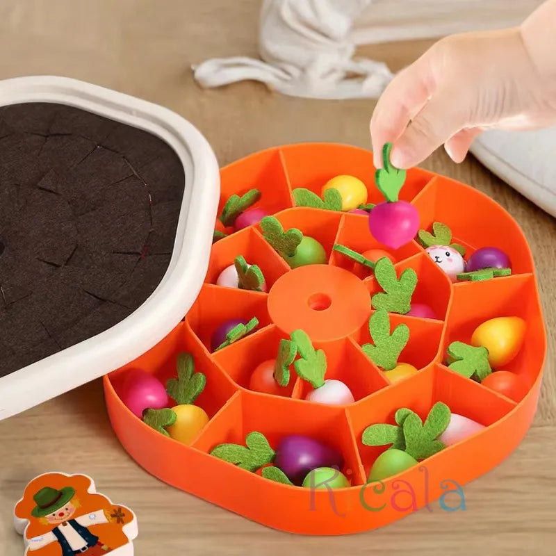 Educational Montessori Memory Toy Cultivated Field for Children-4