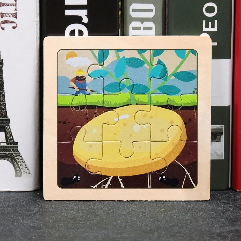 9pcs wooden toy jigsaw multivariant-33